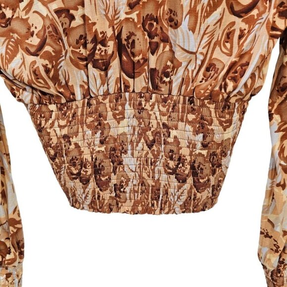 Anthropologie Tiny Womens Small‎ Valentina Long-Sleeve Printed Surplice Top NWT - Picture 6 of 13